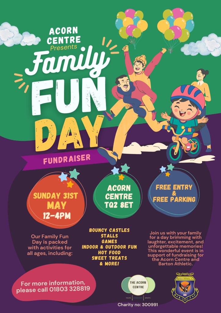 Family Fun Day Fundraiser at Acorn Centre 2 Imagine This Torbay - Barton Fundraiser