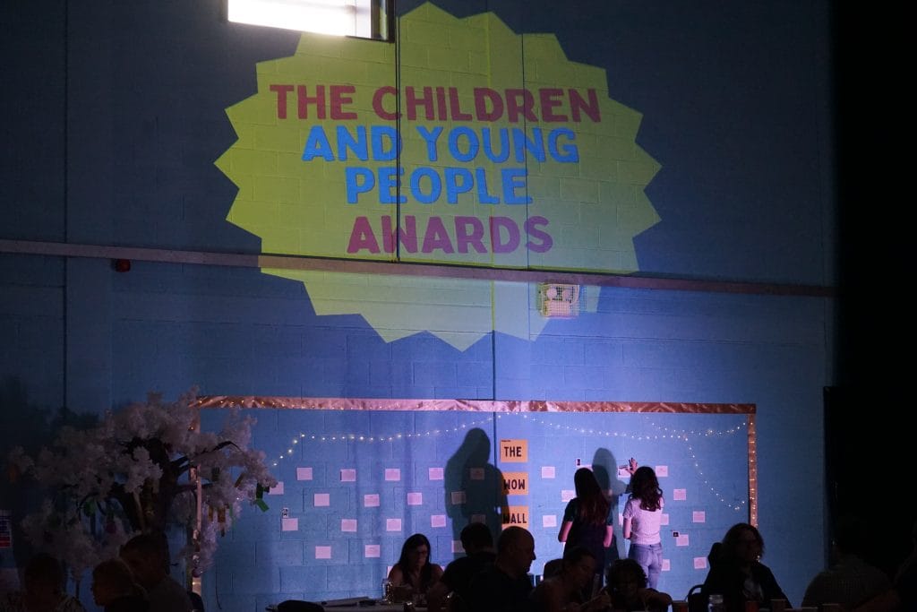 Imagine This Torbay - PBY CYP waards wall projected